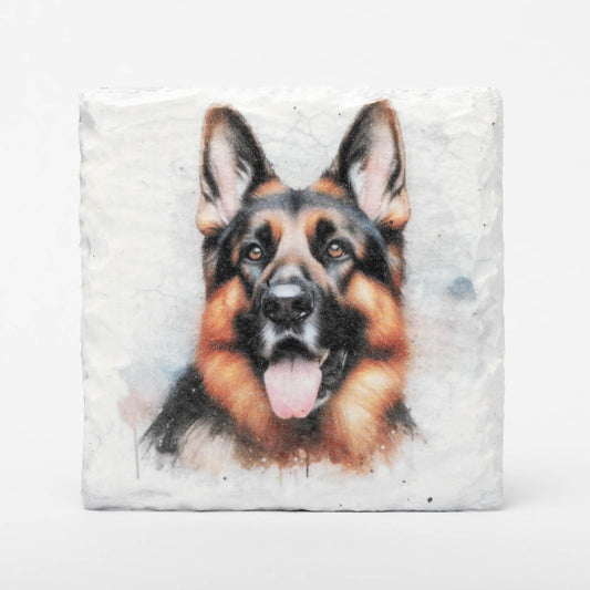 German Shepherd Slate Coasters