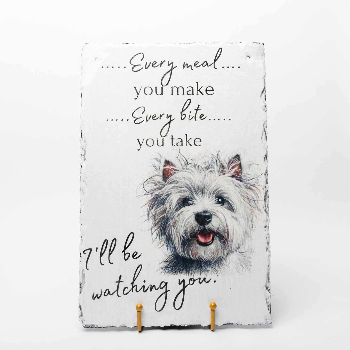 Decorative Slate Sign - West Highland Terrier