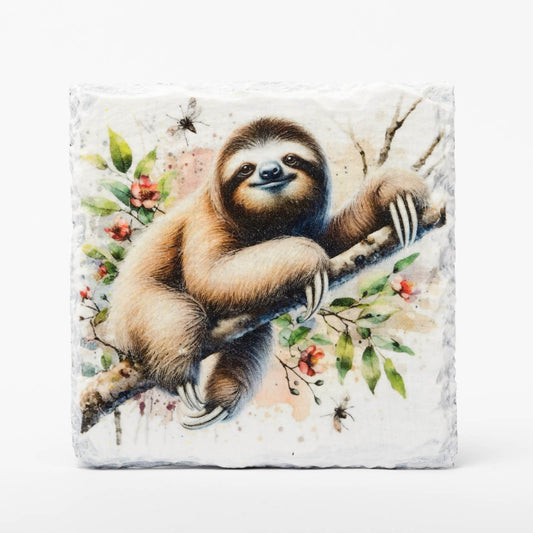 Sloth Slate Coasters