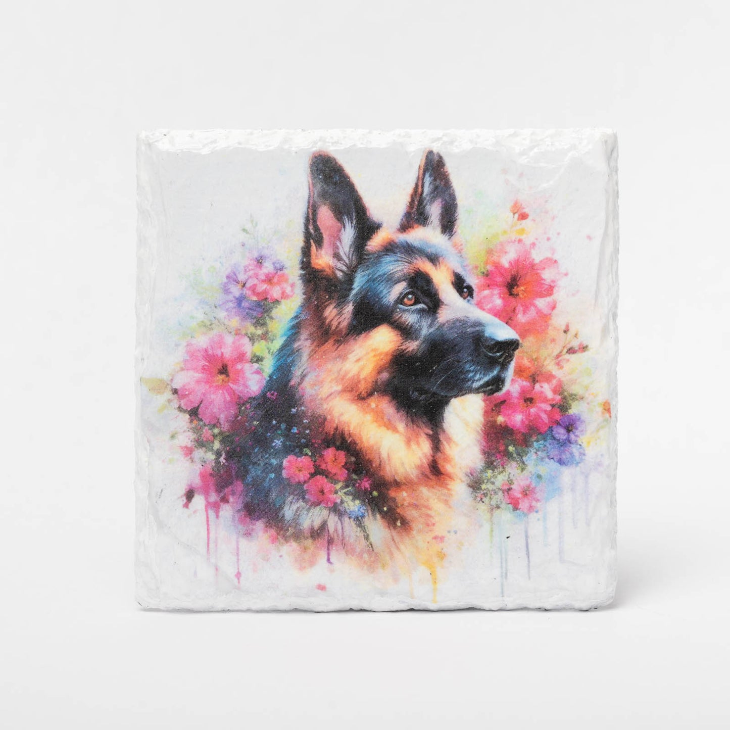 German Shepherd Slate Coasters