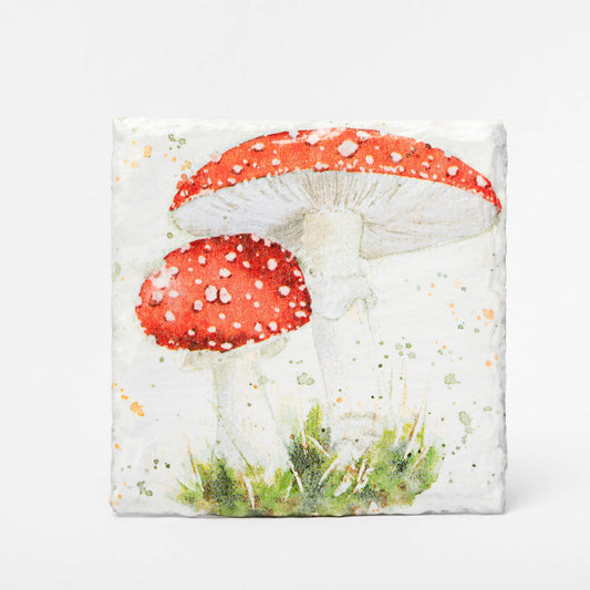 Mushroom Slate Coasters