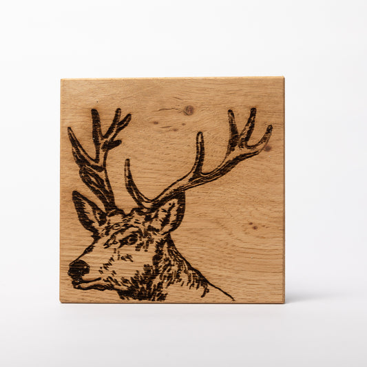 Stag Oak Coaster