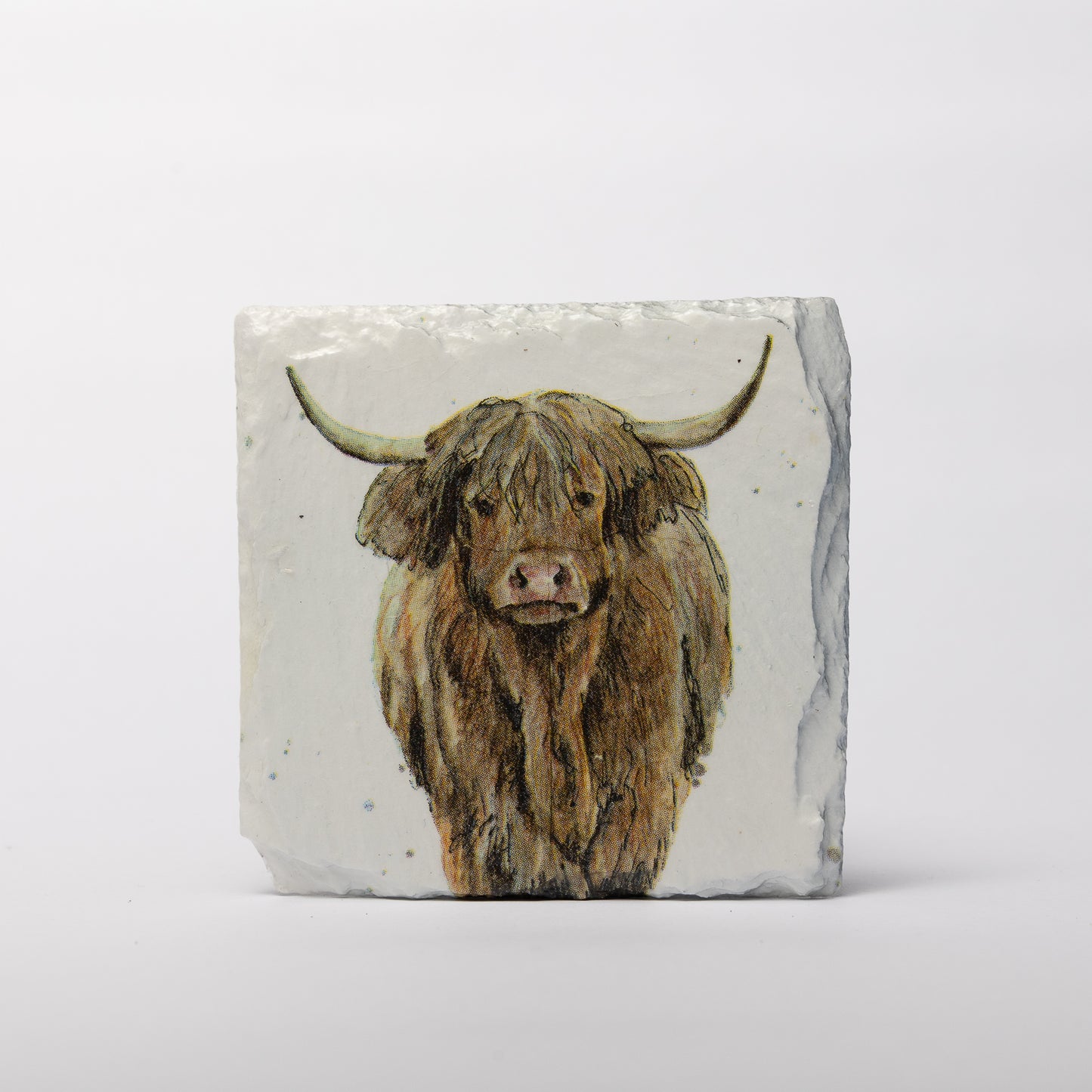 Highland Cow Slate Coasters