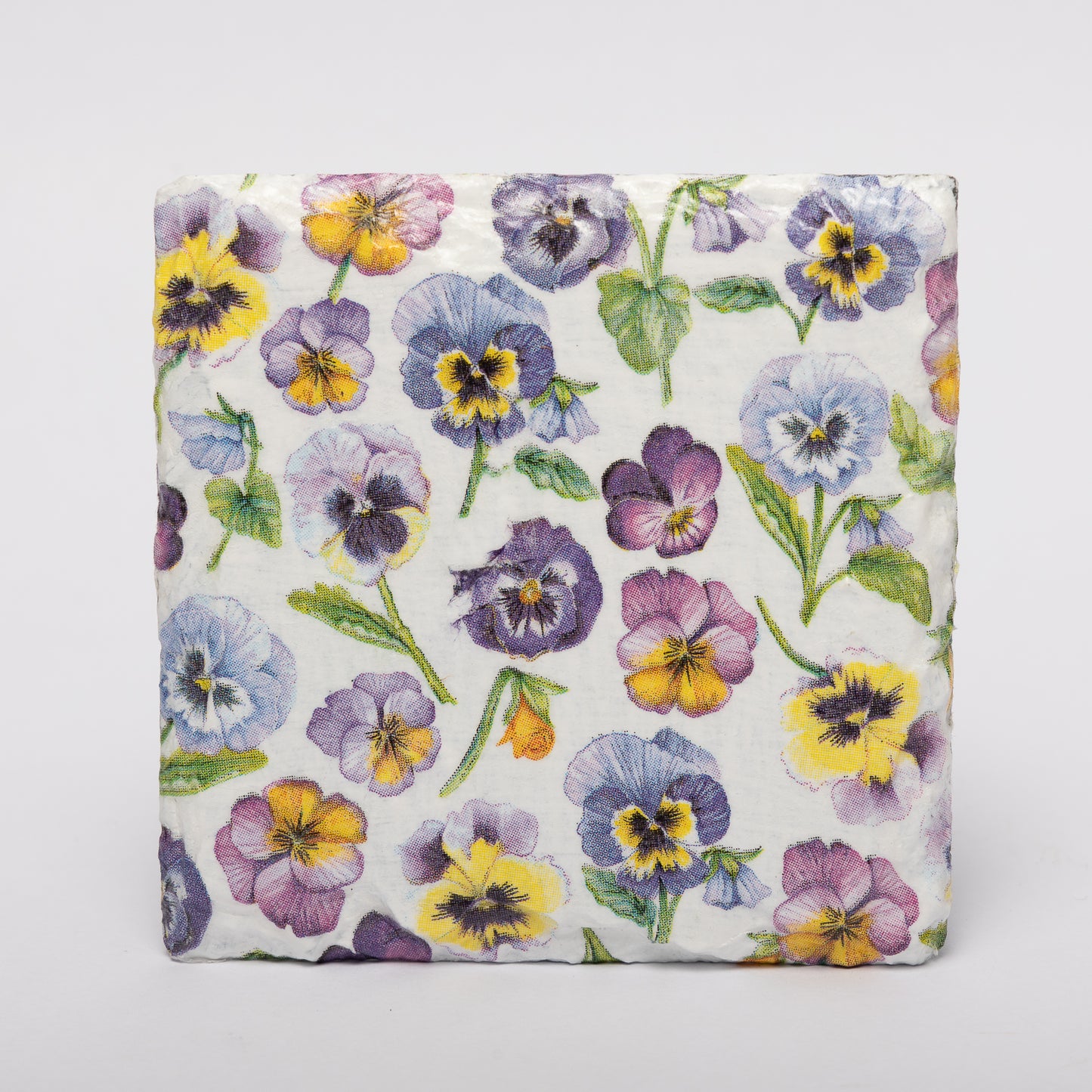 Pansy Slate Coasters