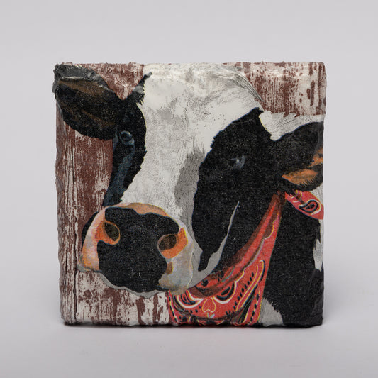 Cow Slate Coasters